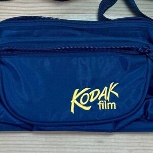 Kodak‎ Film Black Fanny Pack Waist Bag Retro 90s Adjustable Strap Vintage